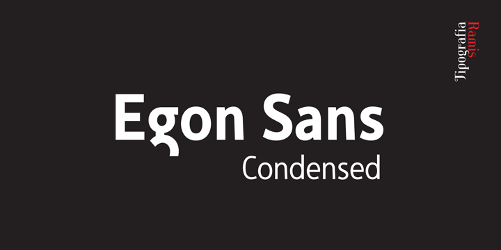 Egon Sans Condensed Font preview
